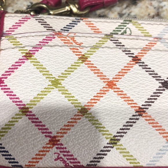 Coach Multicolor Plaid Wristlet - Picture 2 of 8